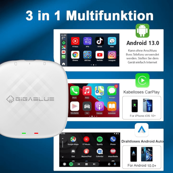 GigaBlue CarPlay AI Box Android 13 TV - Afbeelding 5